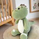 Myrtilus Dino – A Handmade 100 % Cotton Crochet Animal Toy by Myrtilus