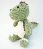 Myrtilus Dino – A Handmade 100 % Cotton Crochet Animal Toy by Myrtilus