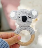 Myrtilus Crochet Koala Teether – Handmade in Cotton