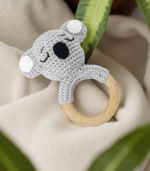 Myrtilus Crochet Koala Teether – Handmade in Cotton