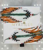 Myrtilus Lampwork Drop Earrings