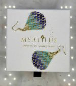 Myrtilus Lampwork Drop Earrings