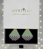 Myrtilus Lampwork Drop Earrings