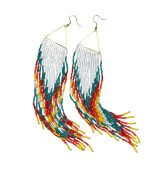 Myrtilus Lampwork Drop Earrings