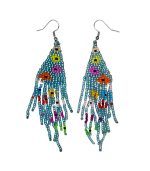 Myrtilus Lampwork Drop Earrings