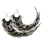 Myrtilus Lampwork Drop Earrings