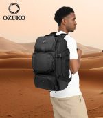 OZUKO 9386 Outdoor Travel Backpack with Cooler Compartment – USB Charging, Water-Resistant - Image 17