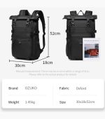 OZUKO 9761 Men’s Waterproof Rolltop Backpack
