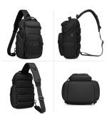 OZUKO 9809 Lightweight Outdoor Sling Bag – Stylish & Wear-Resistant Chest Shoulder Bag for Daily and Travel Use - Image 7