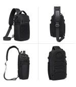 OZUKO 9879 Men's Polyester Water Resistant Sling Backpack