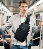 OZUKO 9879 Men's Polyester Water Resistant Sling Backpack