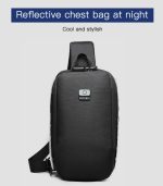 Ozuko 9281 Reflective Anti-Theft Sling Bag