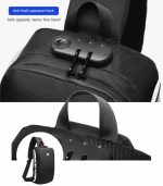 Ozuko 9281 Reflective Anti-Theft Sling Bag
