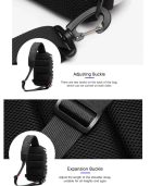 Ozuko 9281 Reflective Anti-Theft Sling Bag