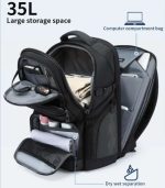 Ozuko 9772 Waterproof Travel Laptop Backpack