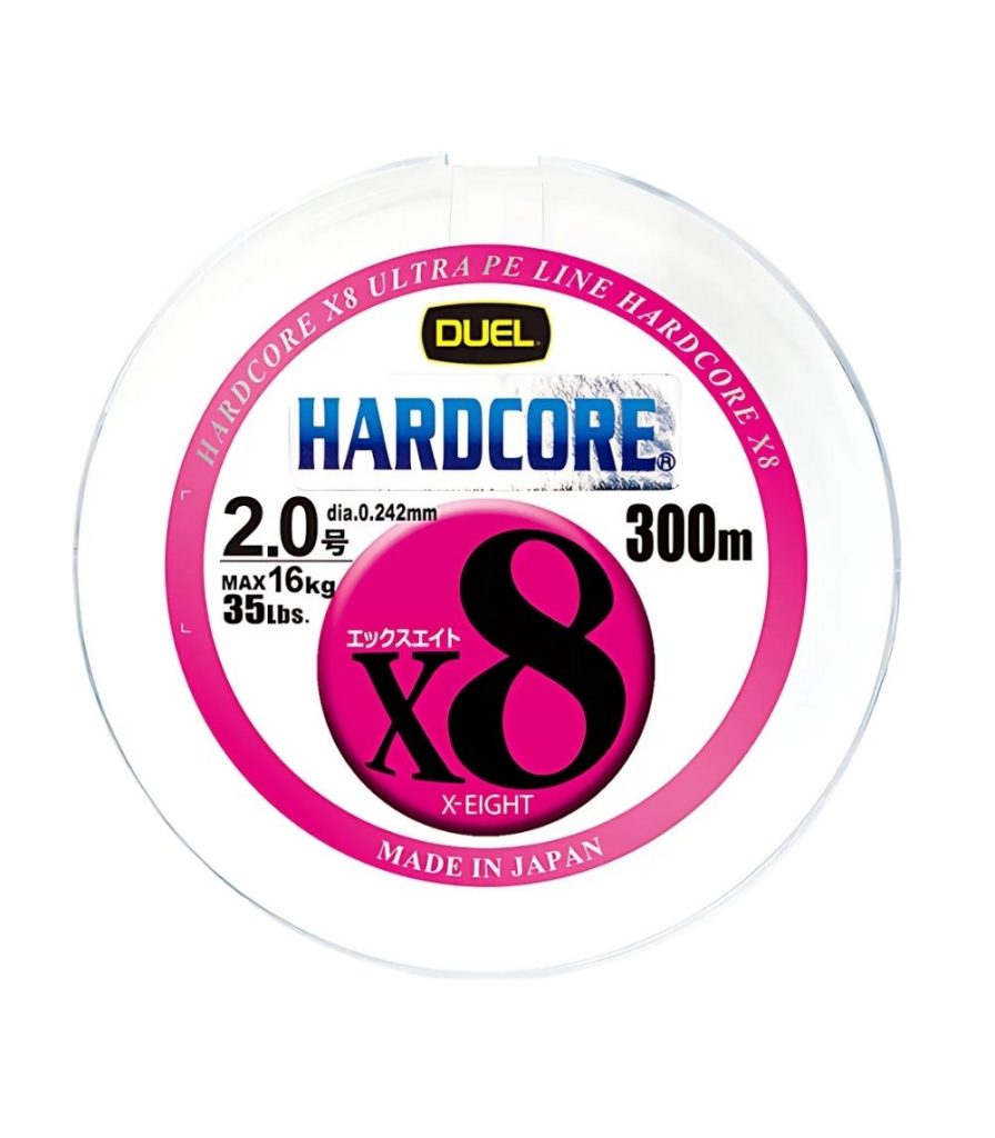 Duel Hardcore X8 300m Micro Pitch 8 Braided PE Line