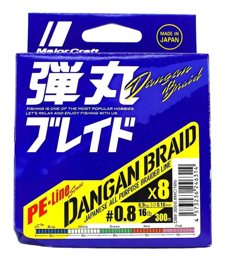 Major Craft Dangan X8 Braided PE Fishing Line