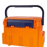 Meiho Bucket Mouth 5000 Orange Tackle Box