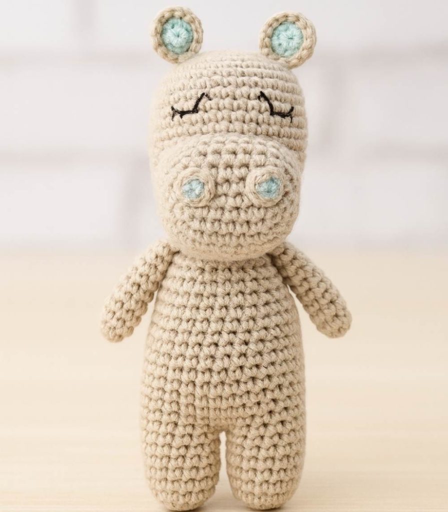 Myrtilus Crochet Hippo Stuffed Toy
