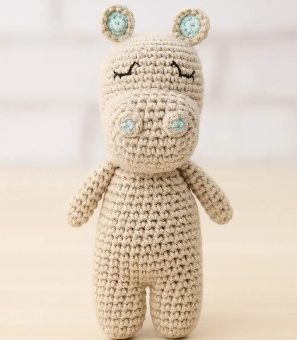 Myrtilus Crochet Hippo Stuffed Toy