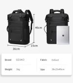 OZUKO 9660 Casual Waterproof Laptop Backpack