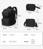 OZUKO 9762 3-in-1 Expandable Anti-Theft Travel Backpack for Unisex