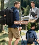 OZUKO 9762 3-in-1 Expandable Anti-Theft Travel Backpack for Unisex