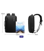 OZUKO 9490 Water-Resistant City Briefcase Messenger Backpack