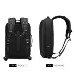 OZUKO 9490 Water-Resistant City Briefcase Messenger Backpack