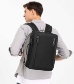 OZUKO 9490 Water-Resistant City Briefcase Messenger Backpack