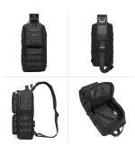 OZUKO 9661 Waterproof Anti-Theft Sling Bag for Men – Travel Daypack for Business, Campus & Hiking - Image 2