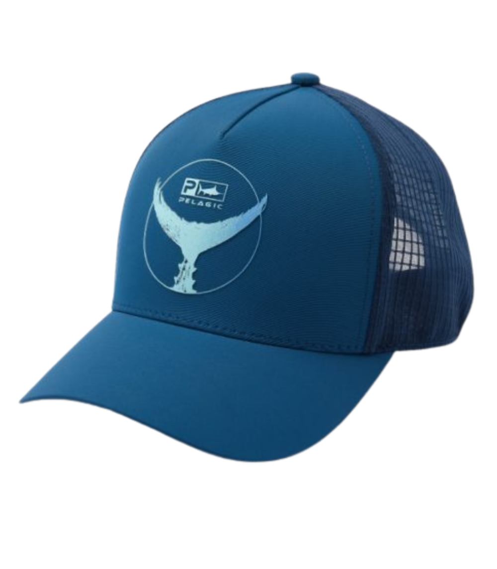 Arbafox-Pelagic Echo Tails Up Pelagic Echo Tails Up Performance Trucker Hat