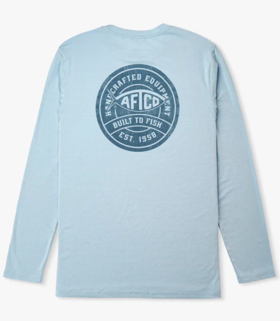 AFTCO Men’s Ocean Bound UPF 40 Long Sleeve Performance Shirt