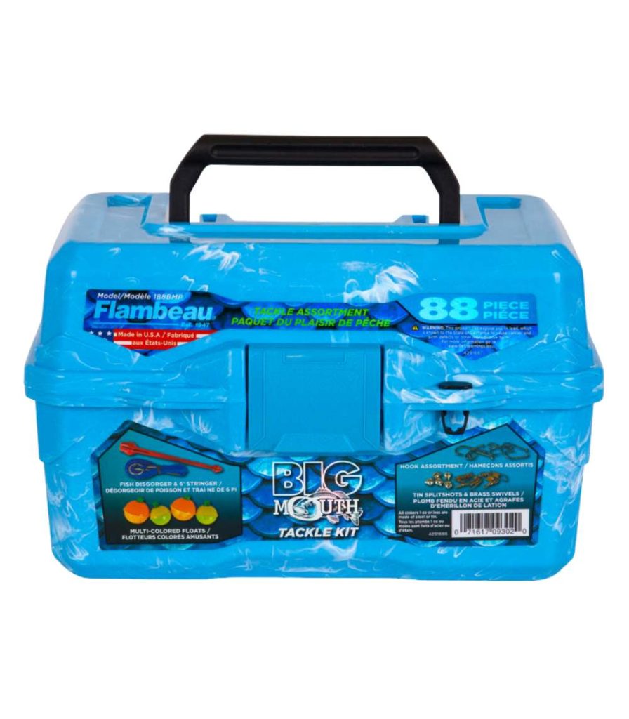 Flambeau 89 Piece Big Mouth Blue Tackle Box Kit